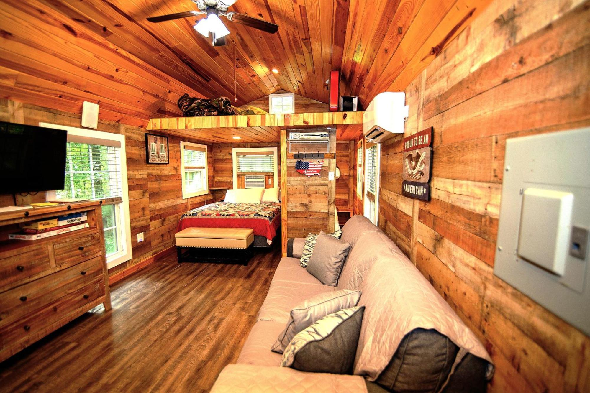 The Americana - Parker Creek Bend Cabins マーフリーズボロ エクステリア 写真